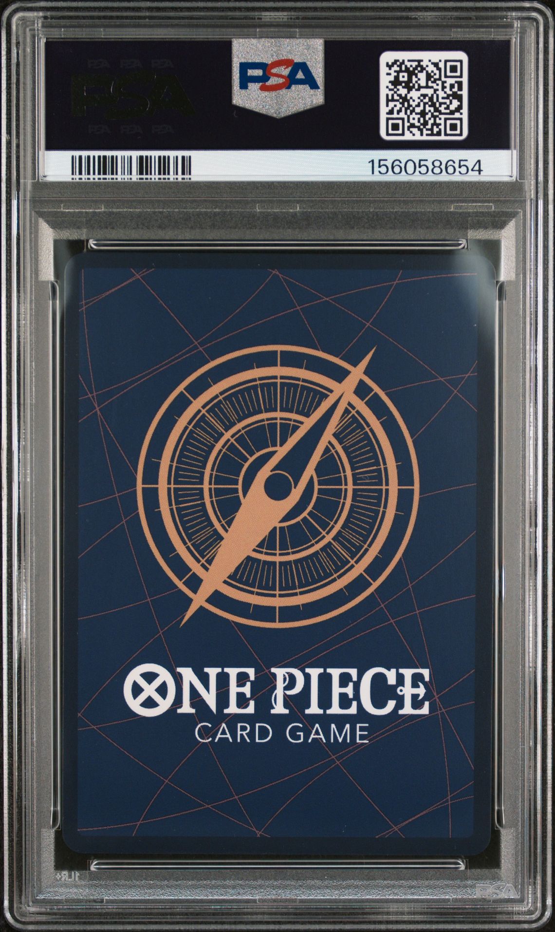 2025 One Piece Op11-A Fist Of Divine Speed Luffy-Tarou #005 (Special Alternate Art) Gem Mt 10 back view - PSA certificate #156058654