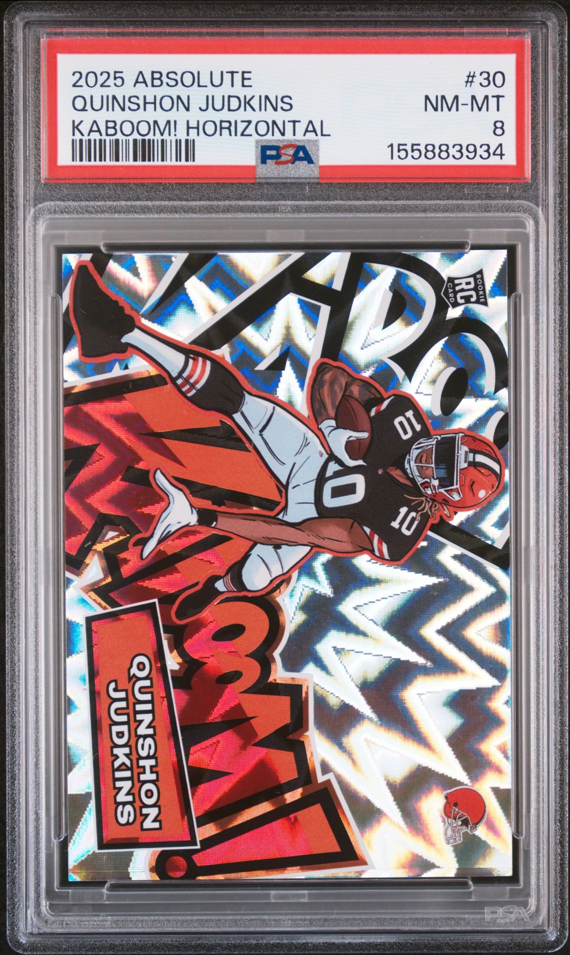 2025 Panini Absolute Kaboom! Horizontal Quinshon Judkins #30 Nm-Mt 8 front