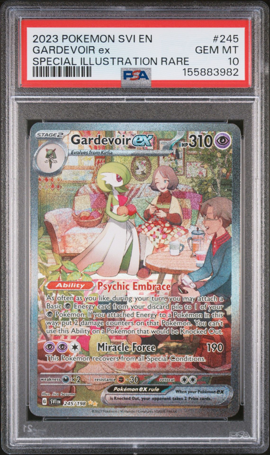 2023 Pokemon Svi En-Scarlet & Violet Gardevoir Ex #245 (Special Illustration Rare) Gem Mt 10 front