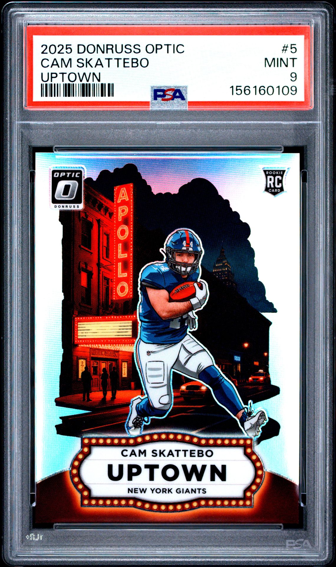 2025 Panini Donruss Optic Uptown Cam Skattebo #5 Mint 9 front