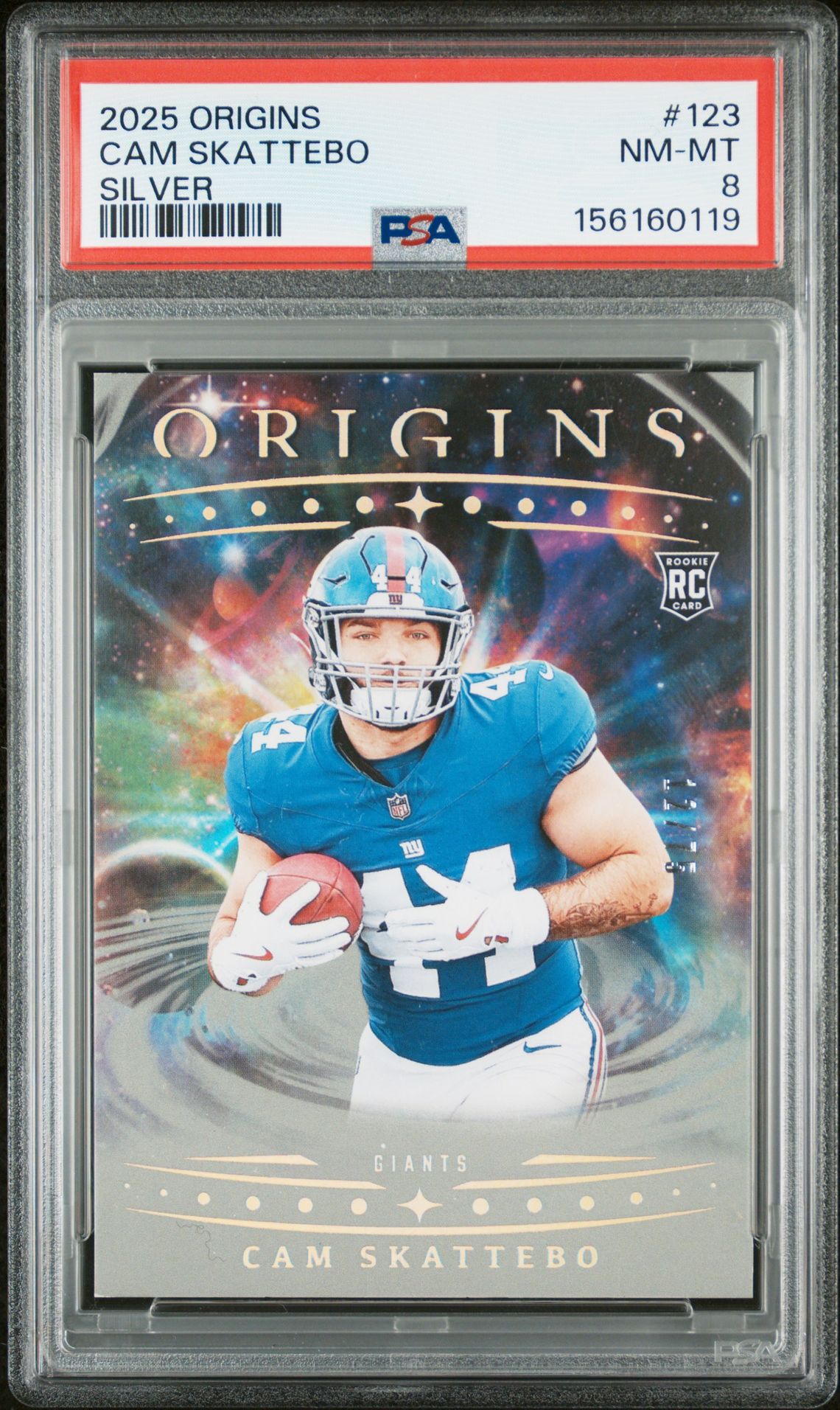 2025 Panini Origins Cam Skattebo #123 (Silver) Nm-Mt 8 front