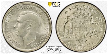 1944-S Florin KM-40  Ag MS64