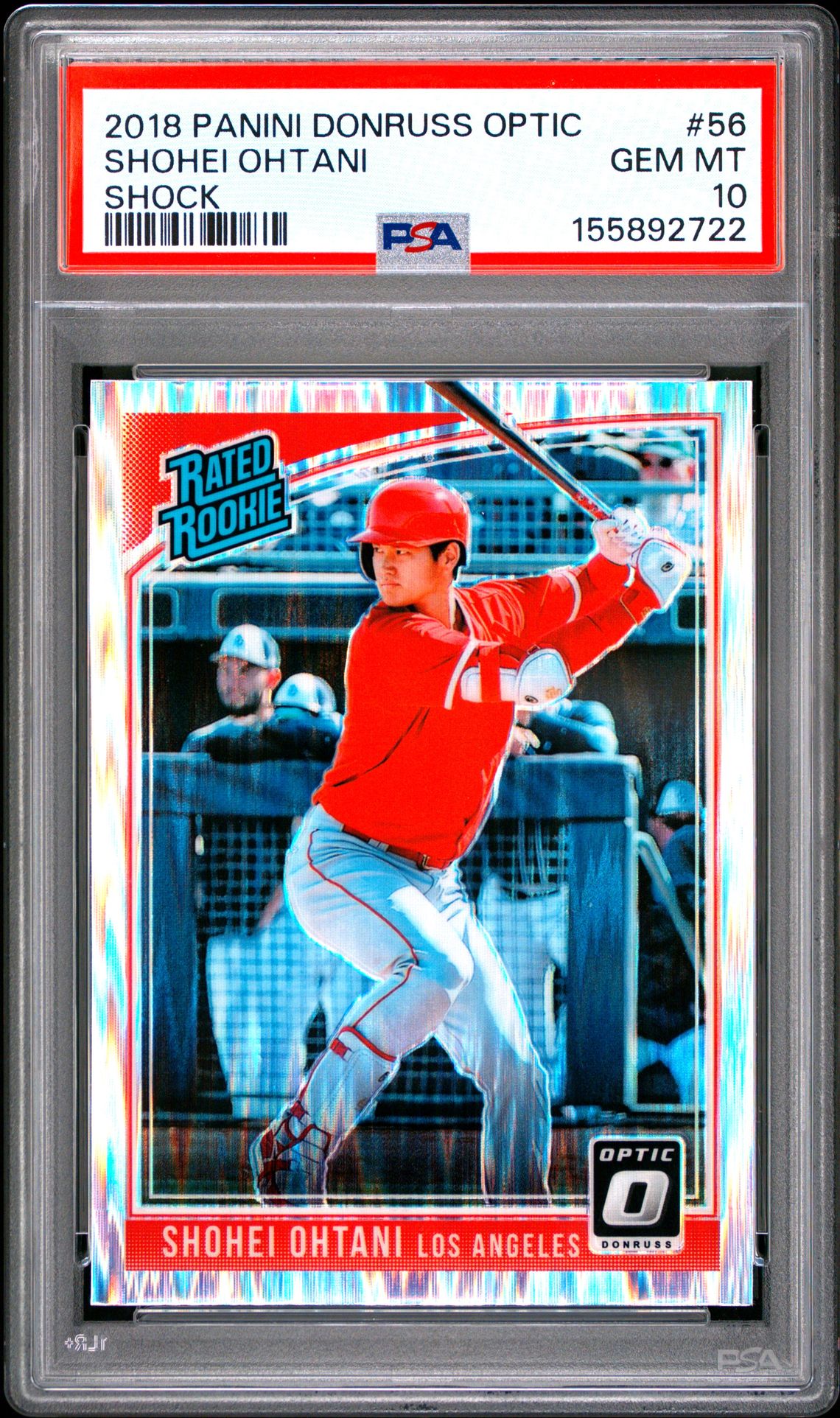 2018 Panini PANINI DONRUSS OPTIC SHOCK #56 Shohei Ohtani front