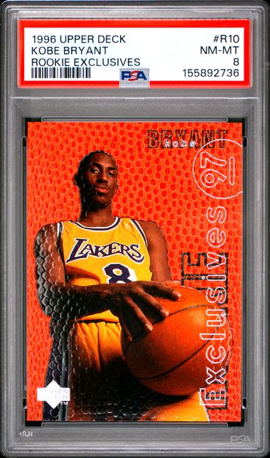 1996 Upper Deck ROOKIE EXCLUSIVES #R10 Kobe Bryant front