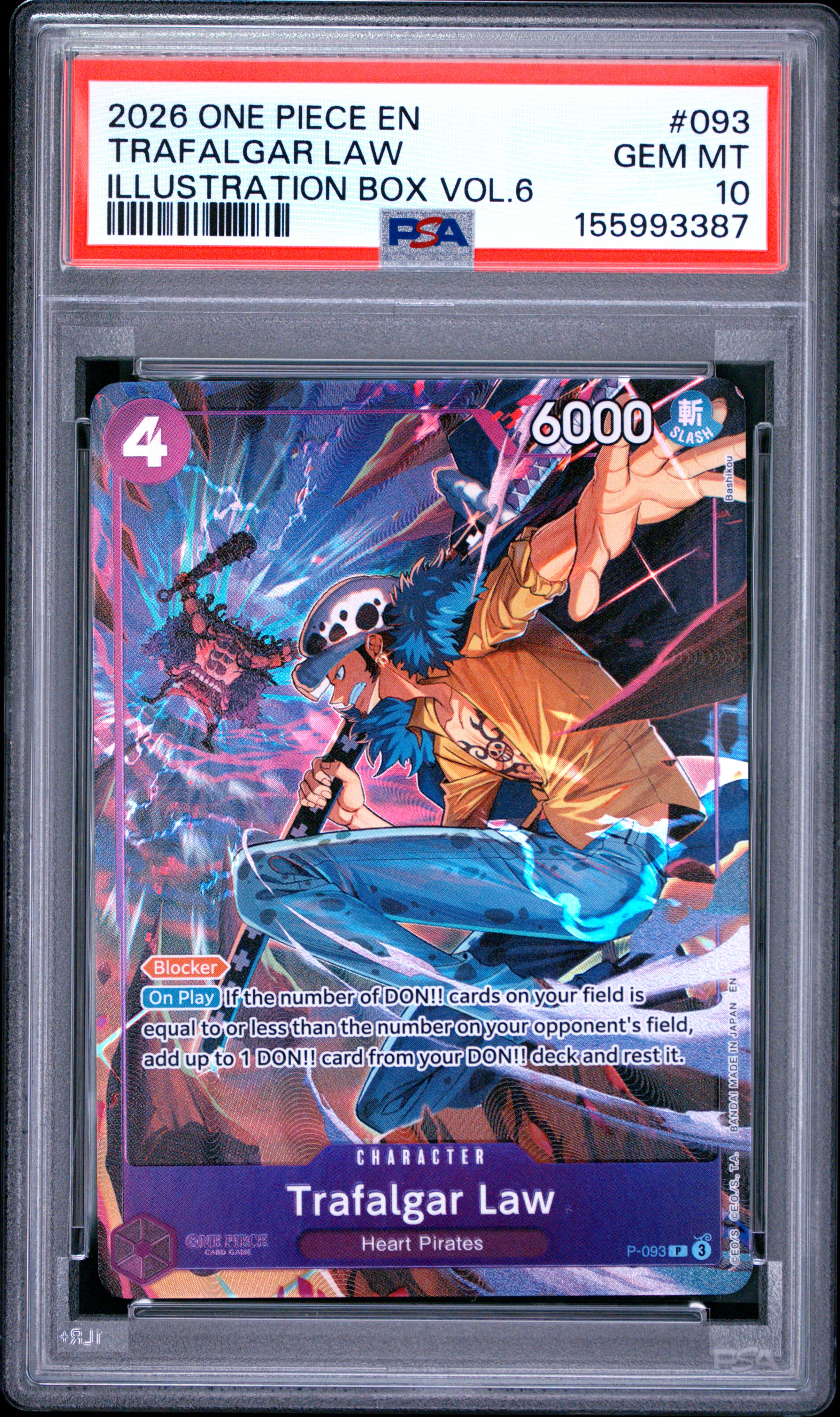 2026 #093 Trafalgar Law PSA 10 One Piece Promos