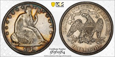 1875 50C MS63