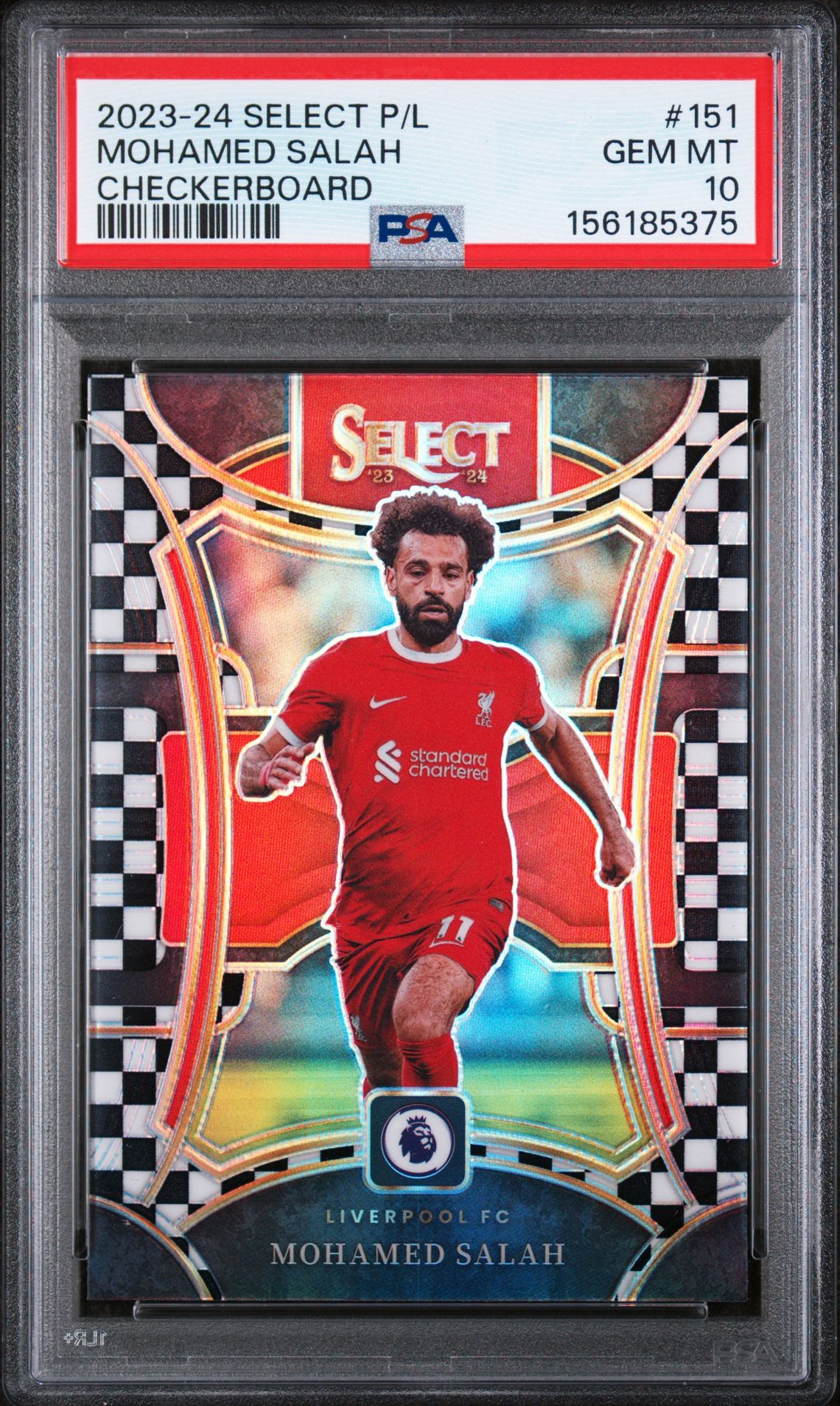 2023-24 Panini PANINI SELECT PREMIER LEAGUE CHECKERBOARD #151 Mohamed Salah front