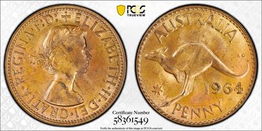 1964 Y. (p) 1D MS64RB
