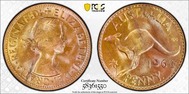 1964 Y. (p) 1D MS64RB