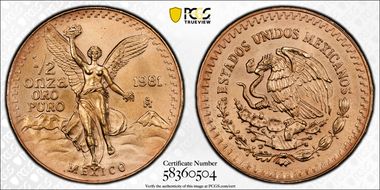 1981-Mo 1/2 oz Libertad Au MS64