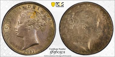 1881 1/2 Cr S-3889 MS61