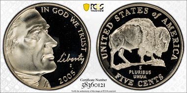 2005-S 5C Bison PR69DCAM