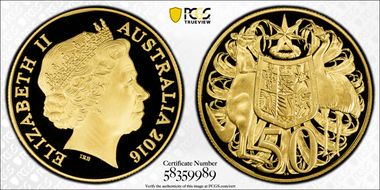 2016 50C Gold PR70DCAM