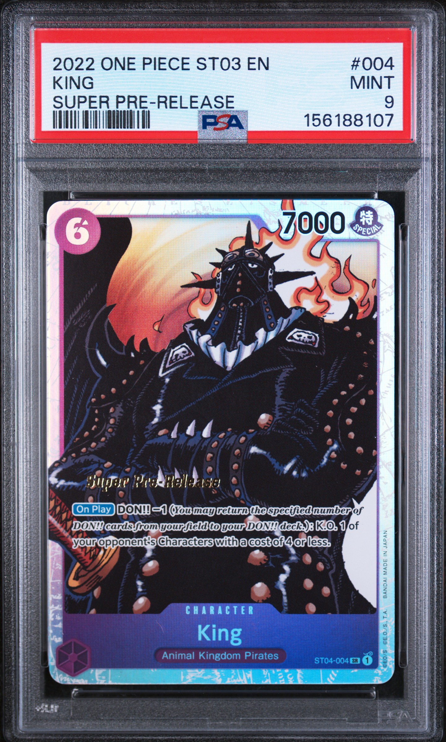 2022 #004 King PSA 9 One Piece Starter Deck ST04-Animal Kingdom Pirates