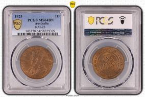 1925 1D MS64BN