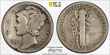 1919-S 10C N1