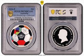 2026-P 50C FIFA World Cup - Colorized PR70DCAM