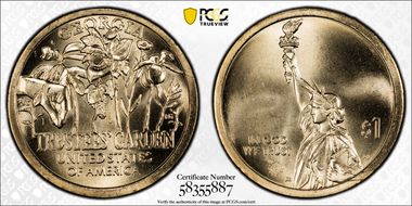 2019-P $1 American Innovation GA Trustees' Garden Pos. B First Strike MS67