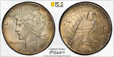 1928 $1 MS62