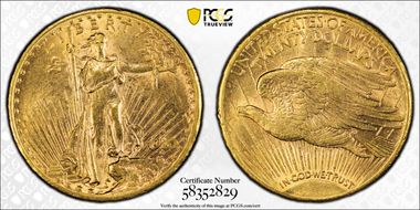 1910-S $20 AU58