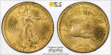 1922 $20 MS63