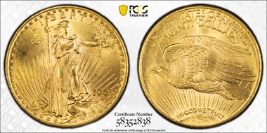 1925 $20 MS64