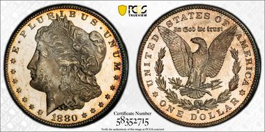 1880-S $1 MS64