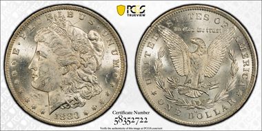 1883-O $1 MS63