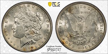 1886 $1 MS63