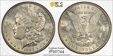 1903 $1 MS61