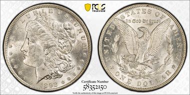 1892 $1 MS62