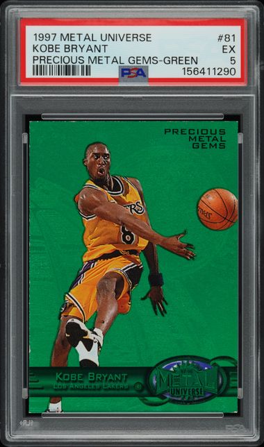 Kobe Bryant PMG Green PSA 5 cert image from PSA