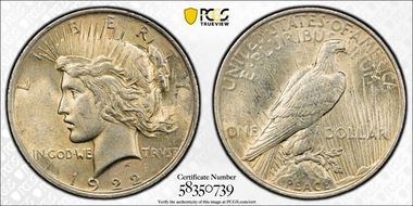 1922 $1 AU55