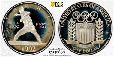 1992-S $1 Olympic PR69DCAM