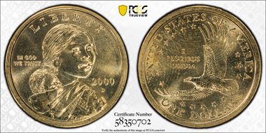 2000-D SAC$1 MS67