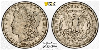 1921-D $1 VF30