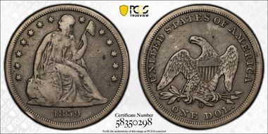 1859-O $1 F12