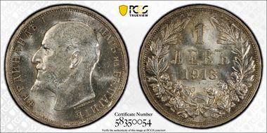 1913 Lev KM-31  Ag MS62