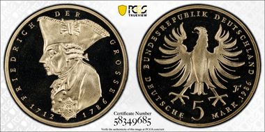 1986-F 5 Mk Frederick PR69DCAM