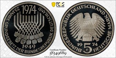 1974-F 5 Mk Constitutional Law KM-138 PR70DCAM