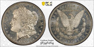 1898 $1 MS66DMPL