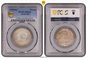 1939(m) Florin MS63