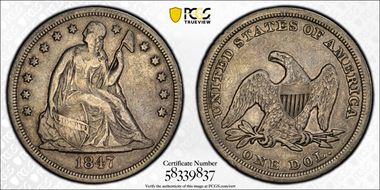 1847 $1 VF25