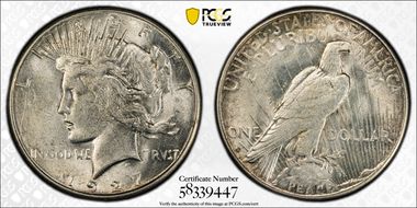 1927-S $1 AU58