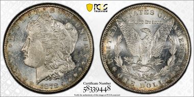 1878-S $1 MS62