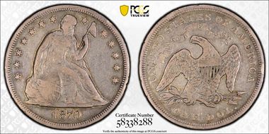 1870 $1 F15