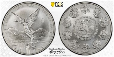 2018-Mo Onza Libertad Ag MS70