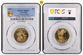 2017 $1 Possum Magic Cycling in Search for Food MS66