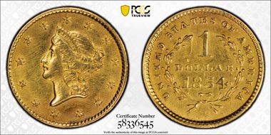 1854 G$1 Type 1 N1