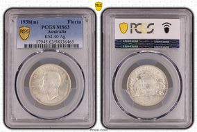 1938(m) Florin KM-40  Ag MS63